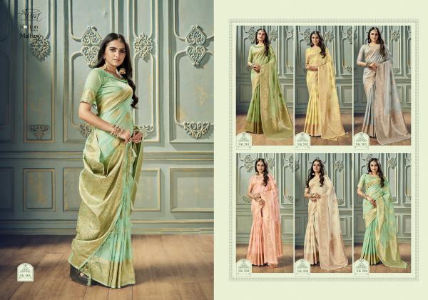 Aura Malhari Vol 5 Soft Cotton with Weaving Border Saree Collection